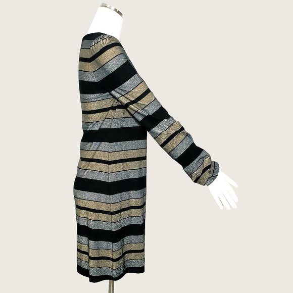 Three Dots Metallic Dress NWOT - Picture 4 of 9